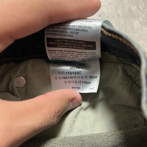 Levis Signature Jeans S51 Straight CottonBlue Denim Men's Size 36x30 Strecth - Picture 12 of 13